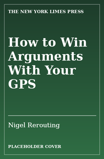 Cover: How to Win Arguments With Your GPS by Nigel Rerouting